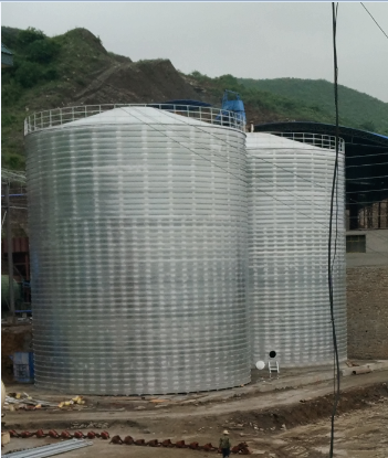 勐海粮食钢板仓的安装全过程不用热焊接